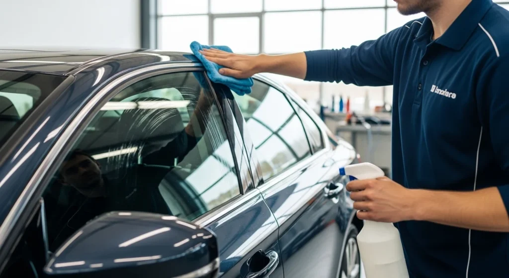 cleaning windows after tint removing